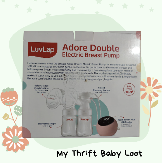 Preowned Luvlap double electric breast pump